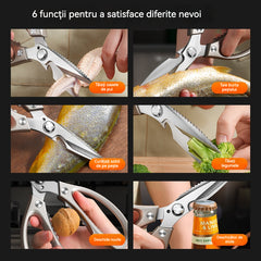 🔥Nouă Îmbunătățire🍖 Foarfecă de Bucătărie Multifuncțională și de Înaltă Performanță ✂️👨‍🍳