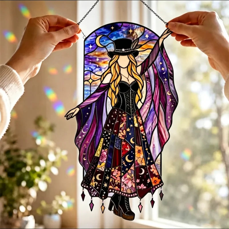 🔮 O piesă de artă spectaculoasă: Vrăjitoarea elegantă care captează razele soarelui și dansează în lumină.