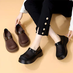 👡 sandale retro la modă cu plasă respirabilă și talpă groasă