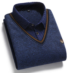 🔥👔【Cel mai popular produs al acestui sezon】Pulover fleece pentru bărbați, gros și călduros