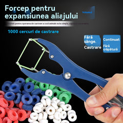 [1 clește de expansiune + 100 de inele de coadă]Pensă pentru tăierea cozii de porc și de oaie, castrare fără sânge