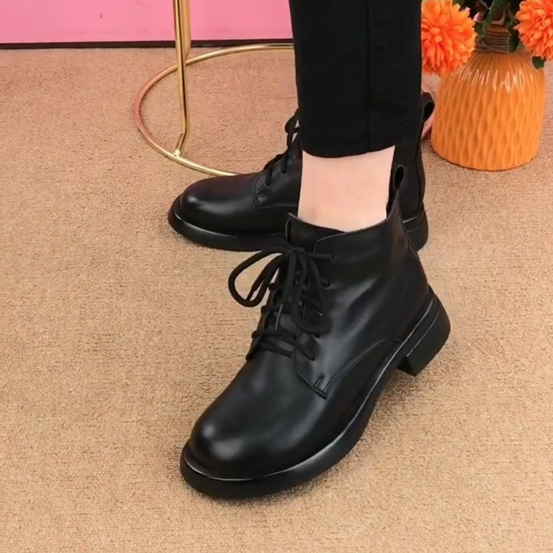 🎉👞 Cizme Martin Moderne și Elegante de Damă din Piele Naturală