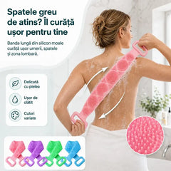 Prosop de baie din silicon, dublu strat, lung și gros (70 cm/180 g) – Ofertă limitată: cumpără unul și primești unul gratis (vei primi 2 bucăți într-o cutie colorată)! 🧼✨