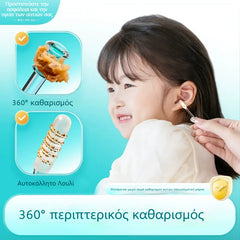 👂✨【Îndepărtare eficientă a cerumenului】Nou instrument de curățare a urechilor cu cap dublu, special conceput