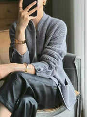 🏆【Vânzări fierbinți】 Cardigan franțuzesc elegant retro din cașmir