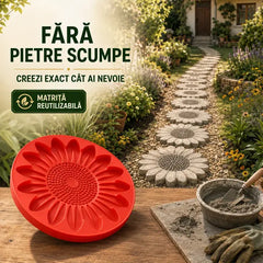 🌻Matriță DIY pentru dale de grădină în formă de floarea-soarelui