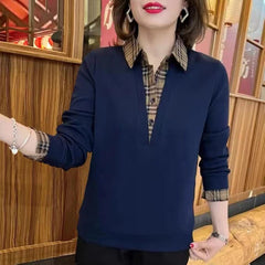 🔥❤️【Cumpără cel mai popular produs】Set de două piese, cămașă din carouri cu model patchwork