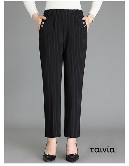 🏆【45-90 κιλά】🔥 Γυναικείο παντελόνι casual με ψηλή μέση, η ιδανική επιλογή για το φθινόπωρο και τον χειμώνα.