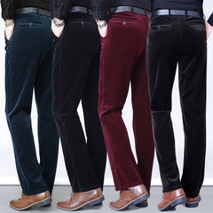 👖🆒Pantaloni Casual din Reiat, cu Talie Înaltă, Elastici, pentru Bărbați
