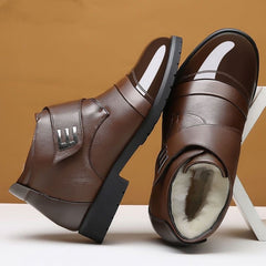 🏆Ghete de iarnă din bumbac🔥 Pantofi casual stil britanic, căptușiți cu lână