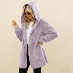 Γυναικείο καρό φλις μπουφάν αναψυχής