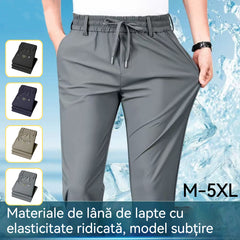 【cumpără 1 și primești 1 gratuit】Pantaloni elastici de vară pentru bărbați, din mătase glacială
