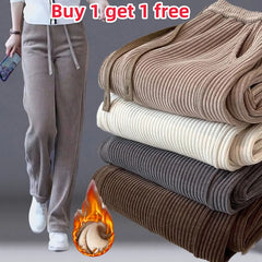 ❤【Preț mic pentru o perioadă limitată】【M-3XL】Pantaloni noi, casual, largi, din catifea, foarte confortabili la purtare.