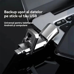 Stick Memorie USB 16TB Tip-C Dual Interface, Memorie Flash Drive din Metal de Mare Viteză, Compatibil cu Telefon și PC, Design Stil Mașină Sport