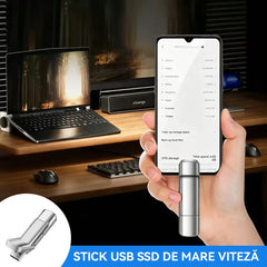 Stick Memorie USB 16TB Tip-C Dual Interface, Memorie Flash Drive din Metal de Mare Viteză, Compatibil cu Telefon și PC, Design Stil Mașină Sport
